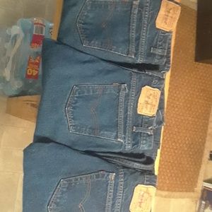 Levi 517  denim blue jeans ( 3 pairs )  33 x 30